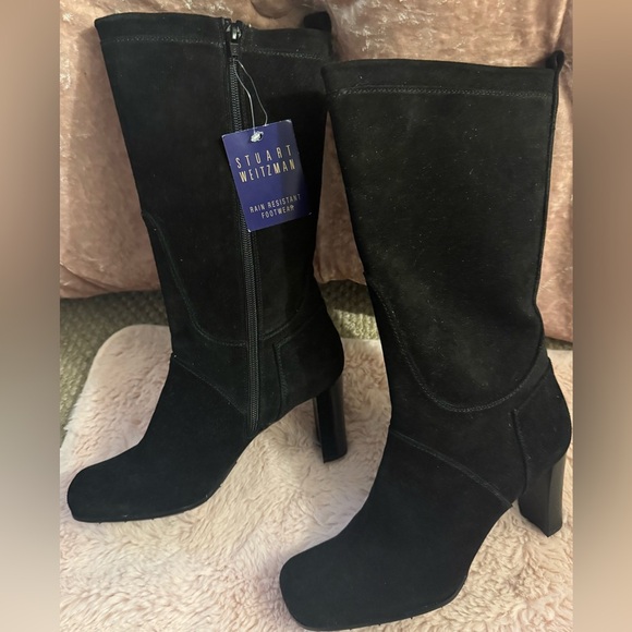 🍁Stuart Weitzman Black Suede Women's Boots - Picture 3 of 12